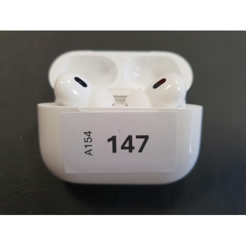 147 - PAIR OF APPLE AIRPODS PRO 2nd GENERATION
in Magsafe Charging case (USB-C)