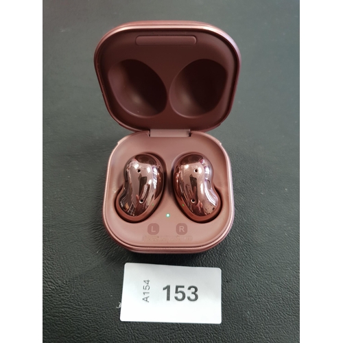 153 - PAIR OF SAMSUNG EARBUDS
in charging case, model SM-R180