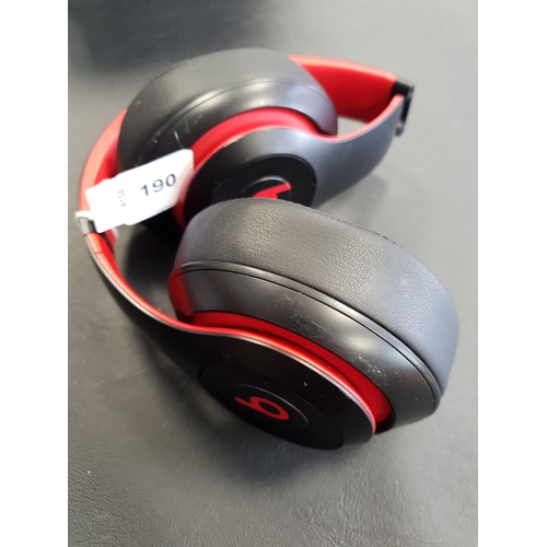 190 - BEATS STUDIO3 WIRELESS BLUETOOTH HEADPHONES