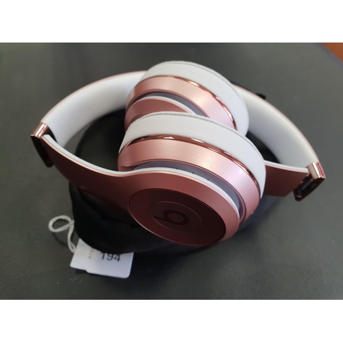 194 - BEATS SOLO3 ON-EAR WIRELESS HEADPHONES
in case