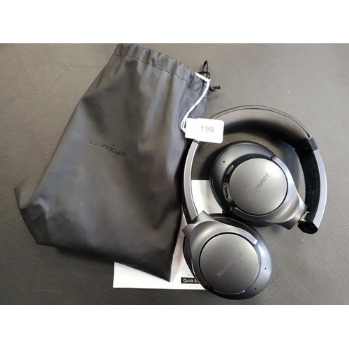 198 - PAIR OF SOUNDCORE Q20i WIRELESS HEADPHONES
model A3025C, in pouch and with instruction booklet