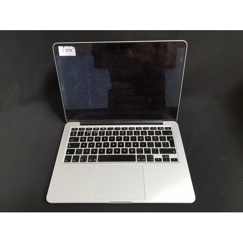 210 - APPLE MACBOOK PRO LAPTOP
model A1502; serial number: C02N82LBG3QT. Wiped but firmware locked.
Note: ... 