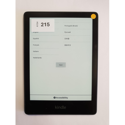 215 - AMAZON KINDLE PAPERWHITE 5 E-READER
11th generation, serial number G8S2 DK03 4043 0D1M
Note: It is t... 