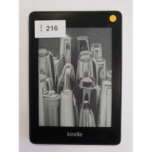 216 - AMAZON KINDLE PAPERWHITE 4 E-READER
serial number G000 T614 1195 011E
Note: It is the buyer's respon... 