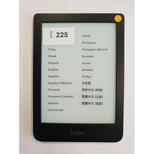 225 - KOBO CLARA HD E-READER
serial numbers N249050794736
Note: It is the buyer's responsibility to make a... 