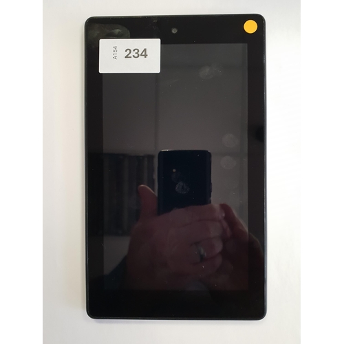 234 - AMAZON KINDLE FIRE 7 9th GENERATION
serial number GCC0 X808 1442 0CAX
Note: It is the buyer's respon... 