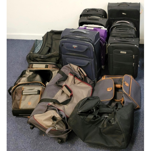 1 - SELECTION OF EIGHT SUITCASES AND FIVE HOLDALLS
including IT Luggage, Envoy, Antler, Slazenger, Go Ex... 