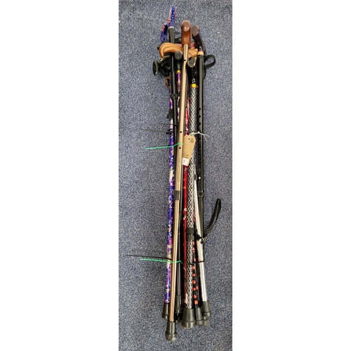 2 - SELECTION OF TWELVE WALKING STICKS (12)