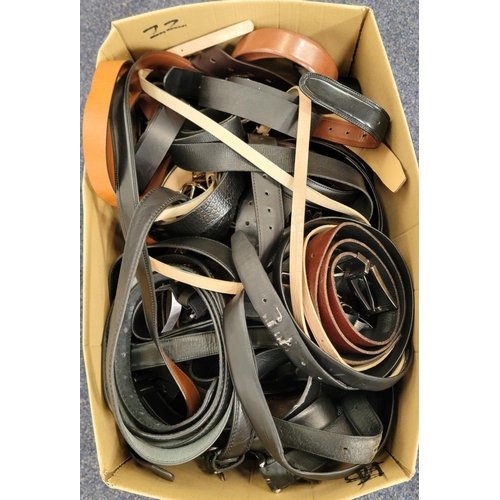 22 - ONE BOX OF LADIES AND GENTS BELTS