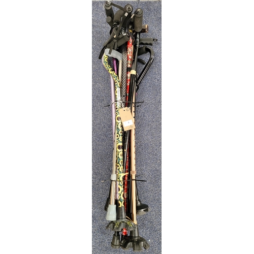 3 - SELECTION OF TWELVE WALKING STICKS (12)