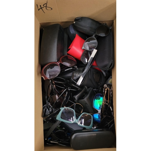 48 - ONE BOX OF SUNGLASSES
Note: some may have prescription lenses