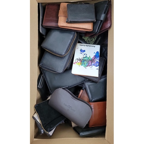 52 - ONE BOX OF PURSES AND WALLETS