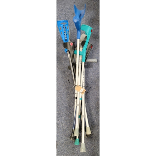 6 - SELECTION OF EIGHT CRUTCHES (8)