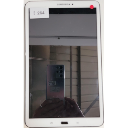 264 - SAMSUNG TAB A6 
model - SM-T580, s/n - R52K80BCMQV, Google account locked. 
Note: It is the buyer's ... 