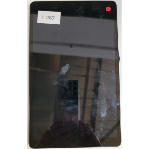 267 - SAMSUNG GALAXY TAB A
Model: SM-T510. S/N R52MB165NBH. Google Account Locked. Damage to one side of c... 