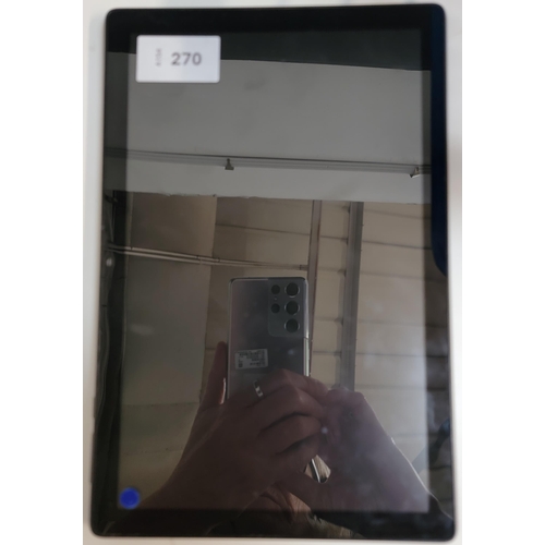 270 - ALCATEL 3T 10 TABLET
Model: 8094T. Google Account Locked. No further information available.
Note: It... 