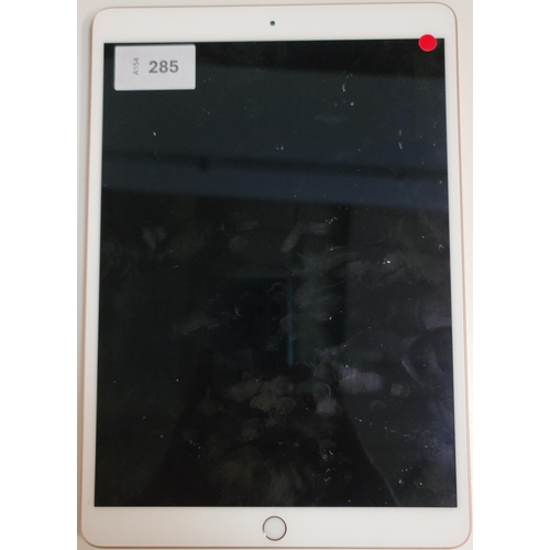 285 - APPLE IPAD AIR 3RD GEN - A2152 - WIFI 
serial number F9FZTCEALMPG. NOT Apple account locked. 
Note: ... 