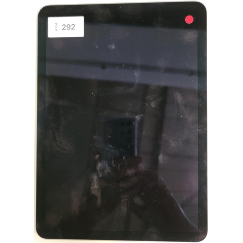 292 - APPLE IPAD AIR 5TH GEN - A2588 - WIFI 
serial number D73X37WRWN. NOT Apple account locked. 
Note: It... 