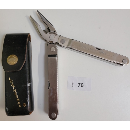 76 - LEATHERMAN SUPERTOOL
in case
Note: You must be over the age of 18 to bid on this lot