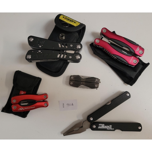 90A - FIVE VARIOUS MULTI-TOOLS
including a cased Lansky and Gerber
Note: You must be over the age of 18 to... 