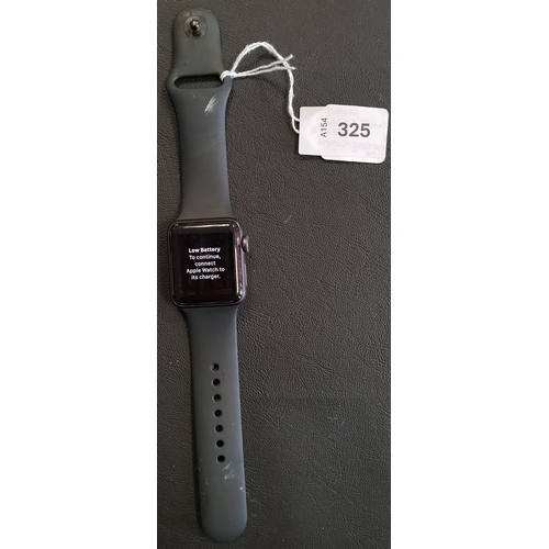 325 - APPLE WATCH SERIES 3
38mm case; model A1858; S/N GJ9GM7XGS5X0; Apple Account Locked; Light scratches... 