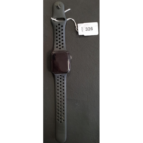 326 - APPLE WATCH SERIES 5
44mm case; model A2157; S/N FHLZD1WJMLF8; NOT Apple Account Locked. Light scrat... 