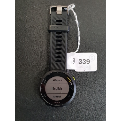 339 - GARMIN FORERUNNER 55
S/N 6VF249954. Wiped
Note: It is the buyer's responsibility to make all necessa... 