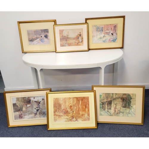 585 - SIX SIR WILLIAM RUSSELL FLINT PRINTS (BRITISH, 1880-1969) 
each framed and glazed, the largest frame... 