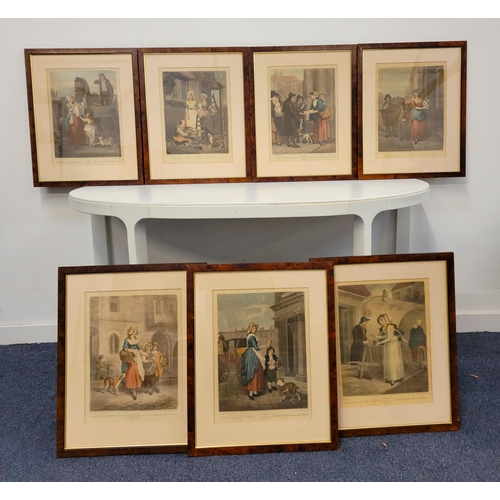 586 - THIRTEEN FRANCIS WHEATLEY PRINTS (BRITISH, 1747 - 1801) 
comprising plates 1 to 13 from his oil pain... 