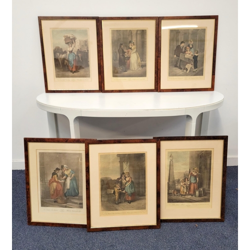 586 - THIRTEEN FRANCIS WHEATLEY PRINTS (BRITISH, 1747 - 1801) 
comprising plates 1 to 13 from his oil pain... 