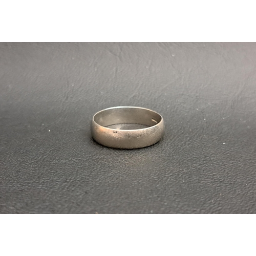 168 - PLATINUM WEDDING BAND
ring size W-X and approximately 8.3 grams