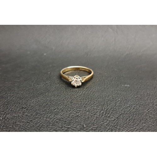 78 - DIAMOND SOLITAIRE RING
the round brilliant cut diamond approximately 0.25cts, on nine carat gold sha... 