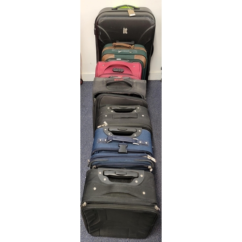 12 - SELECTION OF SEVEN SUITCASES 
including: IT Luggage, Karl Alexander, Power Action and Travel On (7)
... 