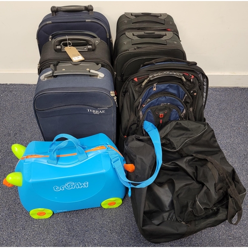 14 - SELECTION OF SIX CASES, ONE RUCKSACK AND ONE HOLDALL
including: Trunki, Slazenger, International Tra... 