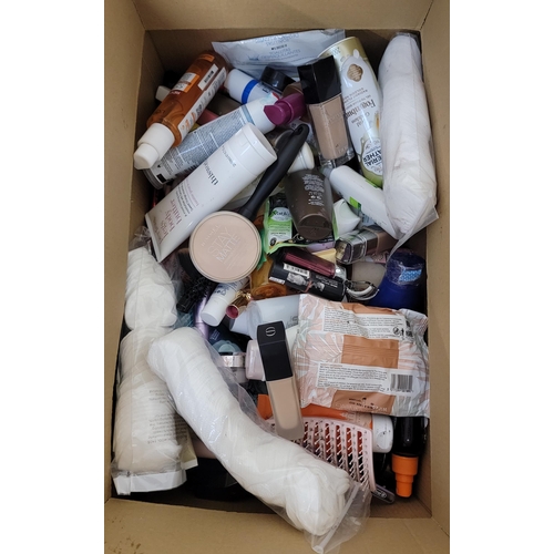 69 - ONE BOX OF TOILETRIES AND COSMETICS
including: Thisworks, Dior, Mabelline, Rimmel, L'oreal, NYX