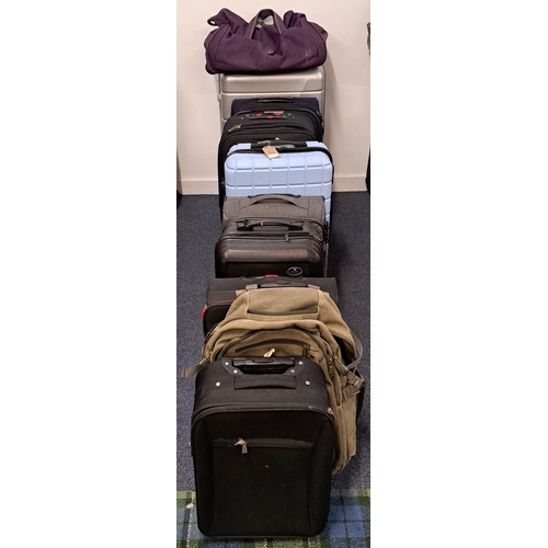 9 - SELECTION OF EIGHT CASES, ONE RUCKSACK AND ONE HOLDALL
including: Aoking, Tripp, Carlton, Bon Voyage... 