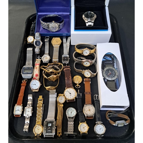 91 - SELECTION OF LADIES AND GENTLEMEN'S WRISTWATCHES
including boxed Tissot, boxed Seiko, Limit, Ingerso... 