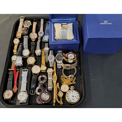 123 - SELECTION OF LADIES AND GENTLEMEN'S WRISTWATCHES
including a boxed Swarovski, Sekonda, Casio, Newbri... 