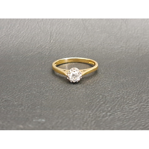 77 - DIAMOND SOLITAIRE RING
the round brilliant cut diamond approximately 0.25cts, on eighteen carat gold... 