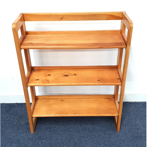 712 - THREE TIER FOLDING SHELF BOOKCASE
capable of folding completely flat for easy transportation or stor... 