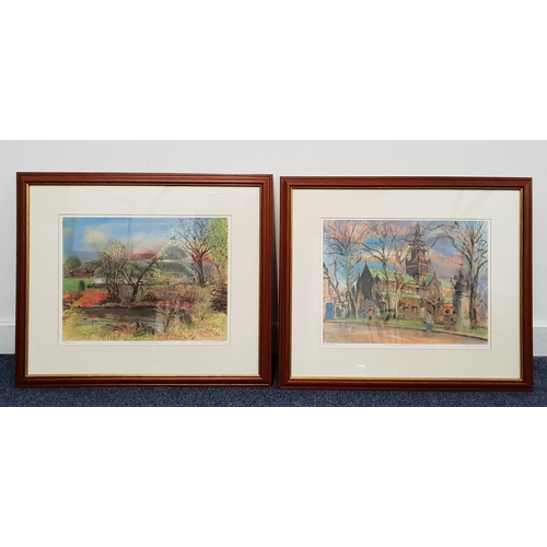 597 - TWO LIMITED EDITION ANTHONY ARMSTRONG PRINTS (SCOTTISH b.1935) 
both framed and glazed, numbered 356... 