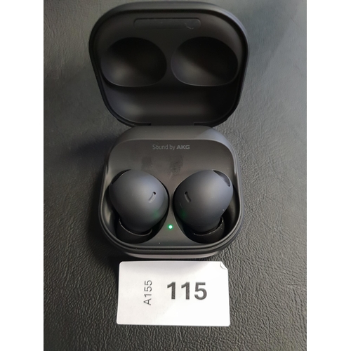 115 - PAIR OF SAMSUNG EARBUDS
in charging case, model SM-R510