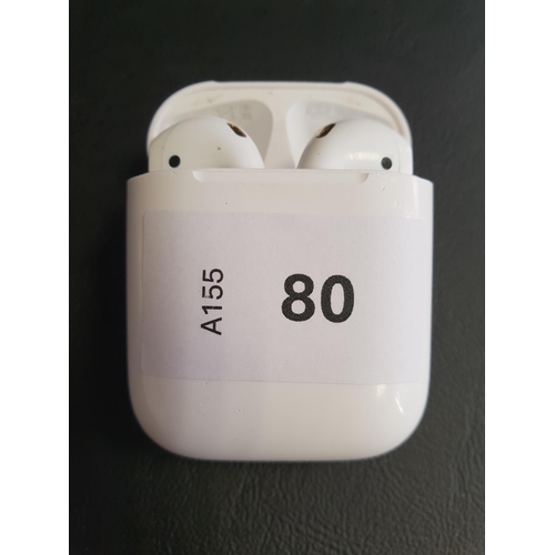 80 - PAIR OF APPLE AIRPODS 2ND GENERATION
in Lightning charging case