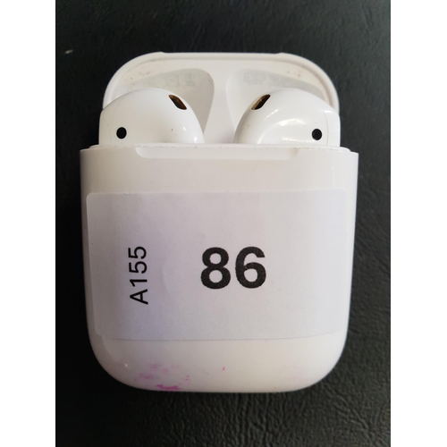 86 - PAIR OF APPLE AIRPODS 2ND GENERATION
in Lightning charging case