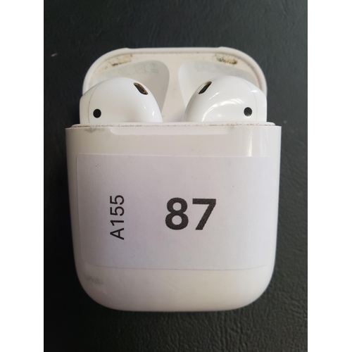 87 - PAIR OF APPLE AIRPODS 2ND GENERATION
in Lightning charging case