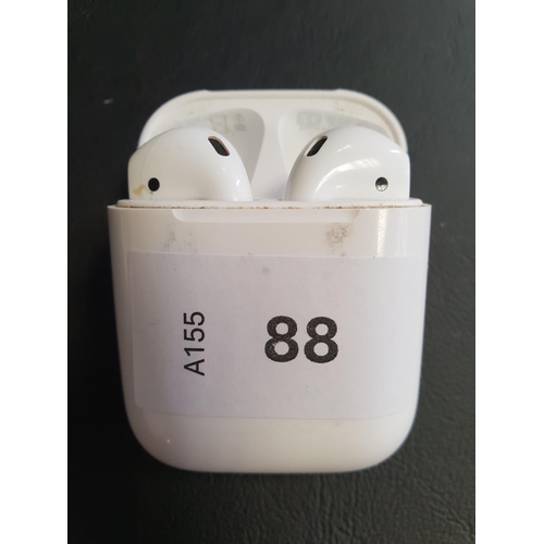 88 - PAIR OF APPLE AIRPODS 2ND GENERATION
in Wireless charging case