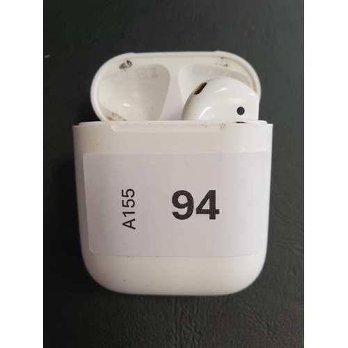 94 - SINGLE APPLE AIRPOD 2ND GENERATION
in Lightning charging case