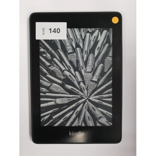 140 - AMAZON KINDLE PAPERWHITE 4 E-READER
10th generation, serial number G000 T614 1045 056B
Note: It is t... 