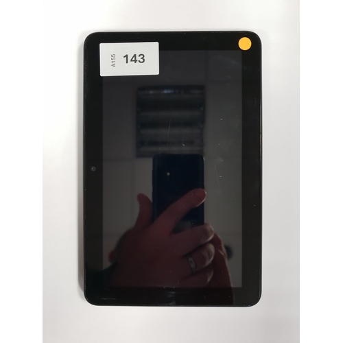 143 - AMAZON KINDLE FIRE 7 12TH GENERATION 
serial number GCC1 WE04 3317 001P
Note: It is the buyer's resp... 