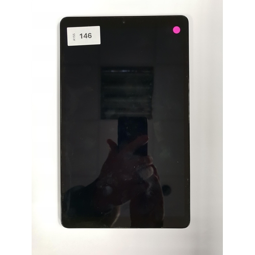 146 - SAMSUNG GALAXY TAB A
Model: SM-T515. IMEI 352648116051517. S/N R52N3053ASV; NOT Google Account Locke... 